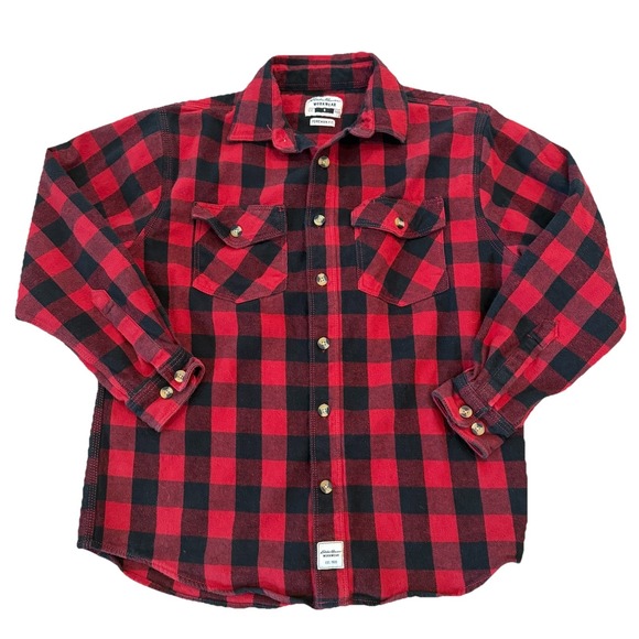 Eddie Bauer Other - Eddie Bauer Workwear Flannel Shirt - Foreman Fit - Size Small Red Black Button